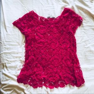 LC lauren Conrad lace top ‘M